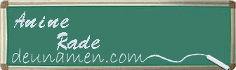 Anine Rade Visitenkarte